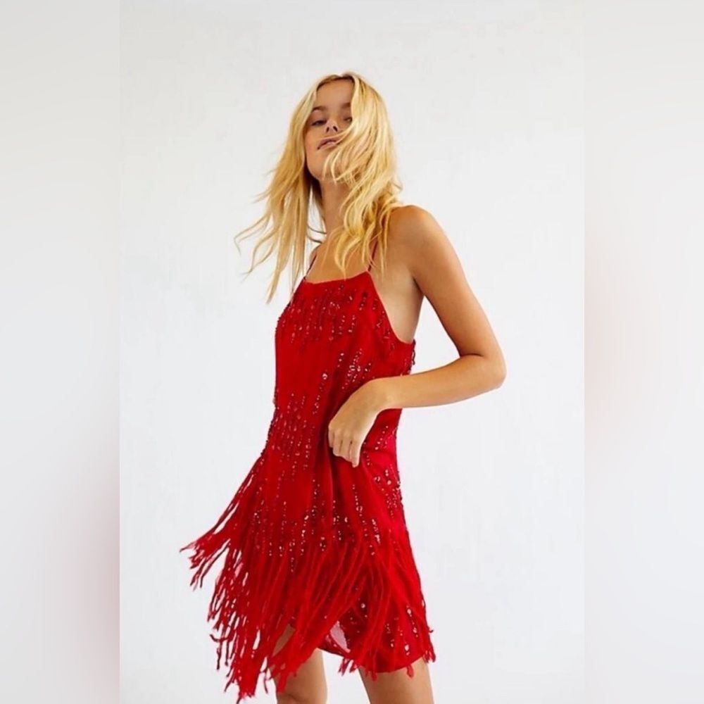 Free People Crystal Clear Mini Dress